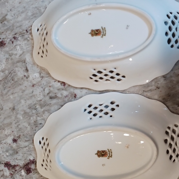 Set of 2 Schumann Bavaria 7" small Plates, Fine Porcelain Made in Germany - Picture 15 of 16